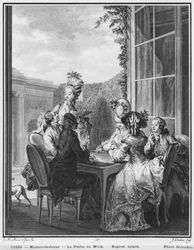 The whist party, engraved by Jean Dambrun (1741-after 1808) 1783